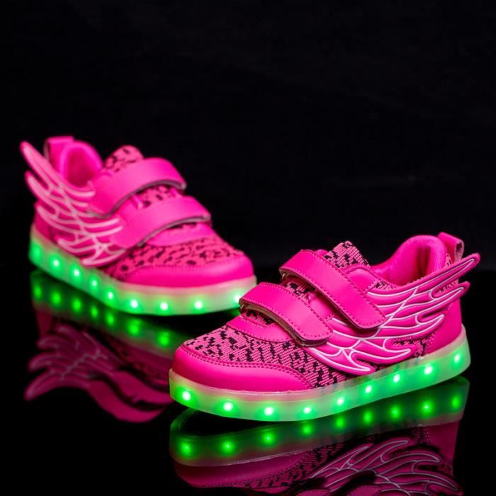 chaussure a led fille
