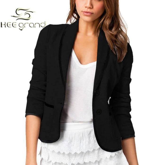 blazer court femme