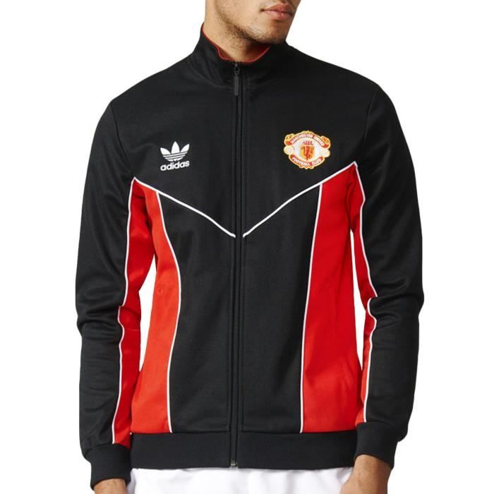 Adidas Manchester United - veste de survêtement - football - noir ADIDAS - Cdiscount Sport
