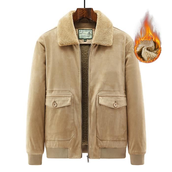 Veste best sale suede homme