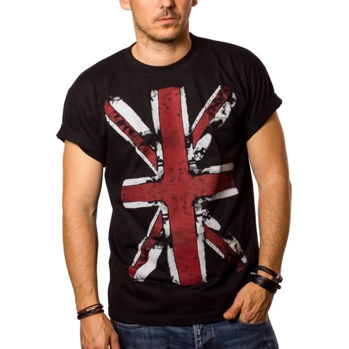 Drapeau Angleterre fendu Poitrine T-shirt homme anglais pride design football cricket 