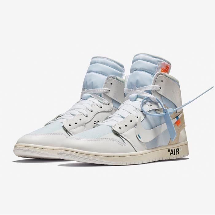 Basket Air Jordan 1 Nike Homme et Femme Blanc Chaussures de basket nike sneakers nike tn Couleurs multiples Cdiscount Chaussures