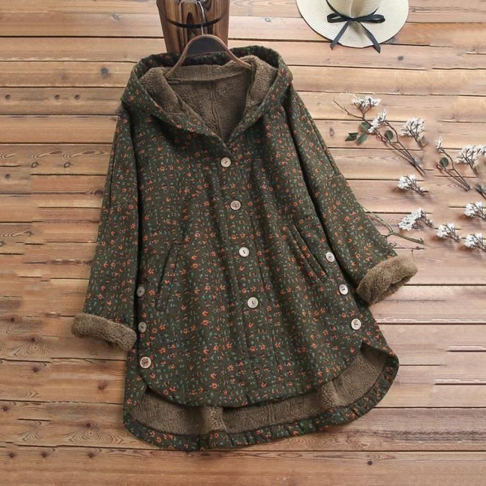 Veste Polaire Femme Zippée - Chaud, Coupe Droite, Col Montant, Pour Extérieur Et Loisirs, Couleur Unie