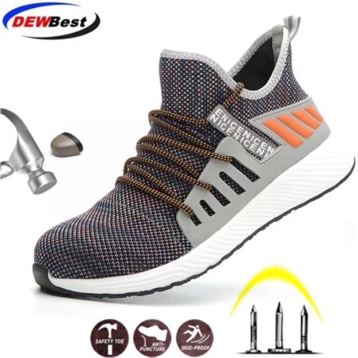 Chaussures De Sécurité Embout Acier - Anti-écrasement Et Anti-pénétration