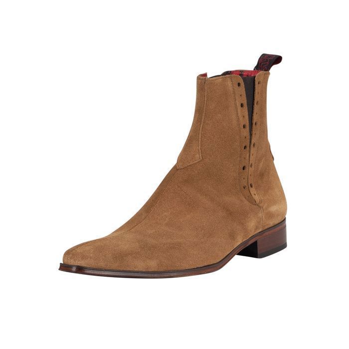 Bottines Chelsea en daim pour homme Jeffery West Marron