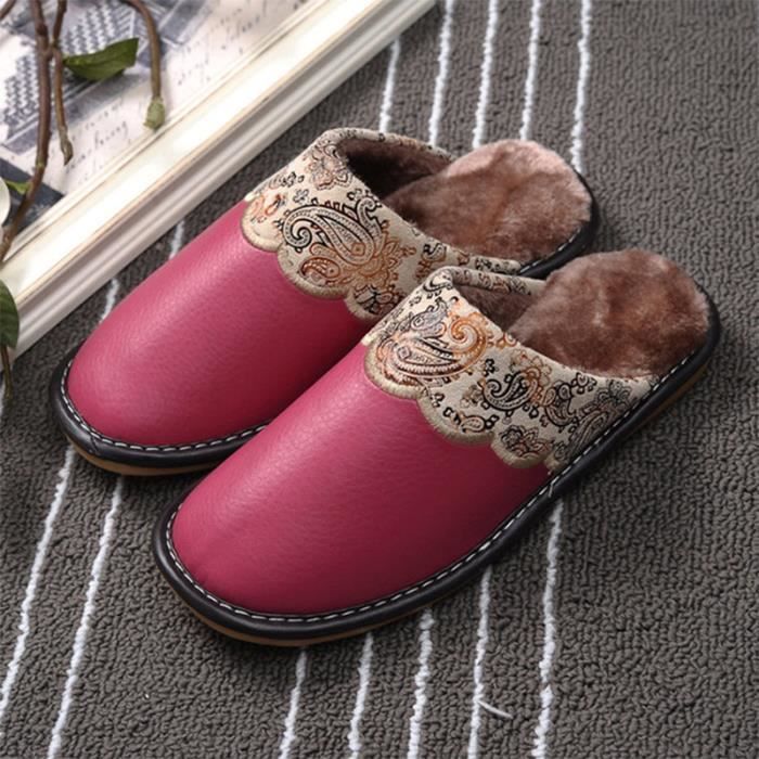 Sabots Fourrés Mixte Adulte - Pantoufles Imperméables Hiver | Chaussons Maison Et Jardin
