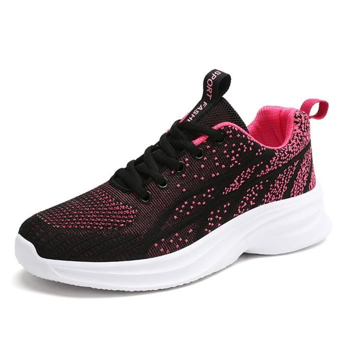 Baskets à Enfiler Femme – Taille 35 à 42 EU, Semelle Air Léger, Tissu Maille Respirant – Pour Marche, Yoga, Sport, Quotidien Décontracté
