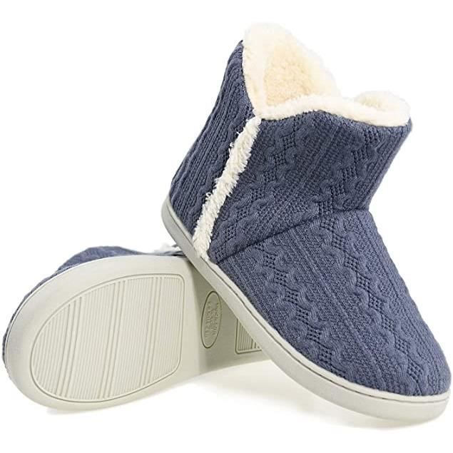 Chaussons Montant AMOUNE Hiver Antid rapant Pantoufles D