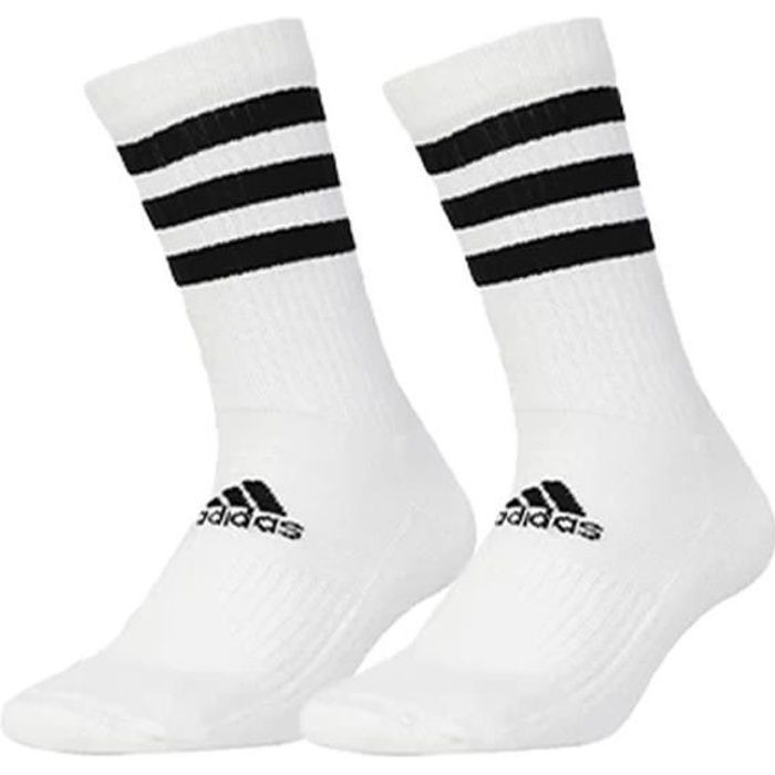 Paire de Chaussettes Blanches Homme Adidas 3s Blanc Cdiscount
