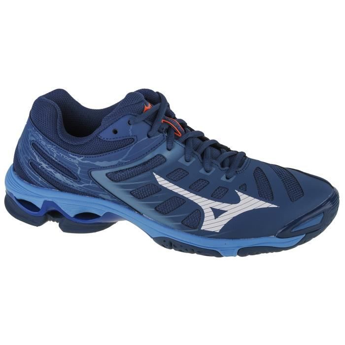 mizuno wave voltage v1ga216021, homme, bleu marine, chaussures de volleyball