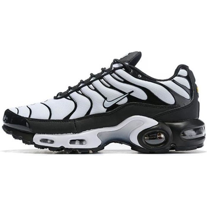 Baskets NIIKKE TN Plus Chaussures Homme Noir Blanc Homme