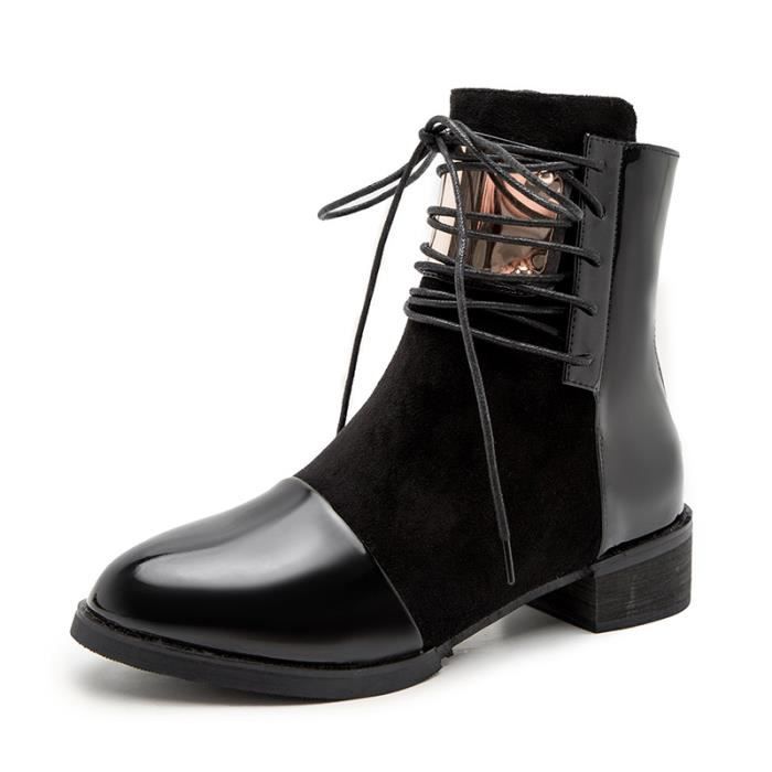 Bottine bout store rond femme