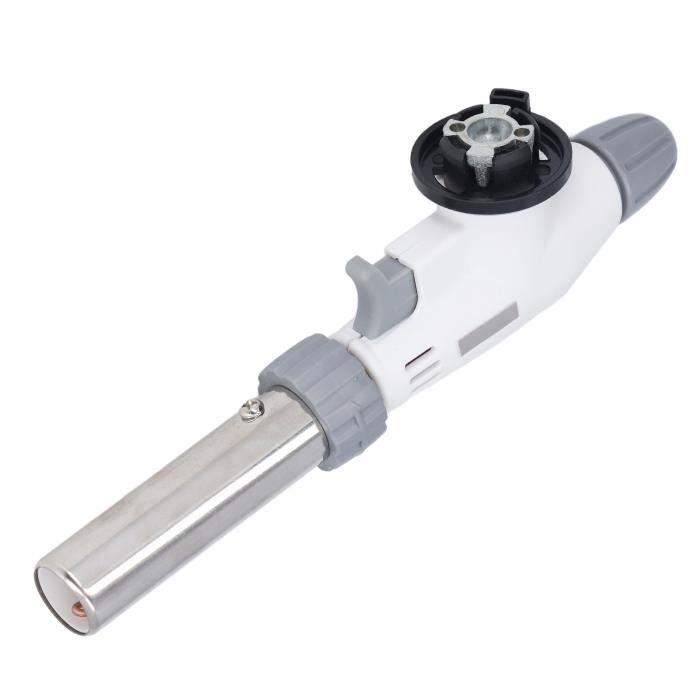 Chalumeau Gaz En Acier Inoxydable - Design Coupe-Vent - Pour Cuisine, Désherbage, Bricolage Et Camping