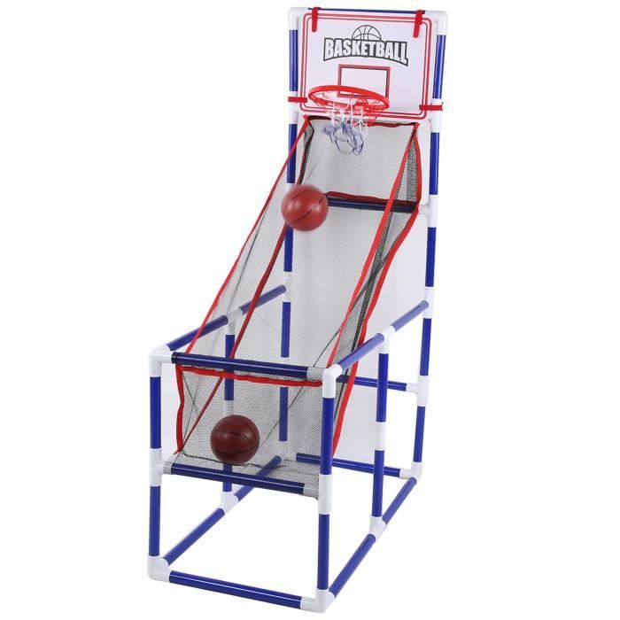 BESTonZON Mini Jeu De Basket-Ball De Table – Panier Bureau Enfants Adultes – 6 Mini-Balles Inclus – Fun Anti-Stress