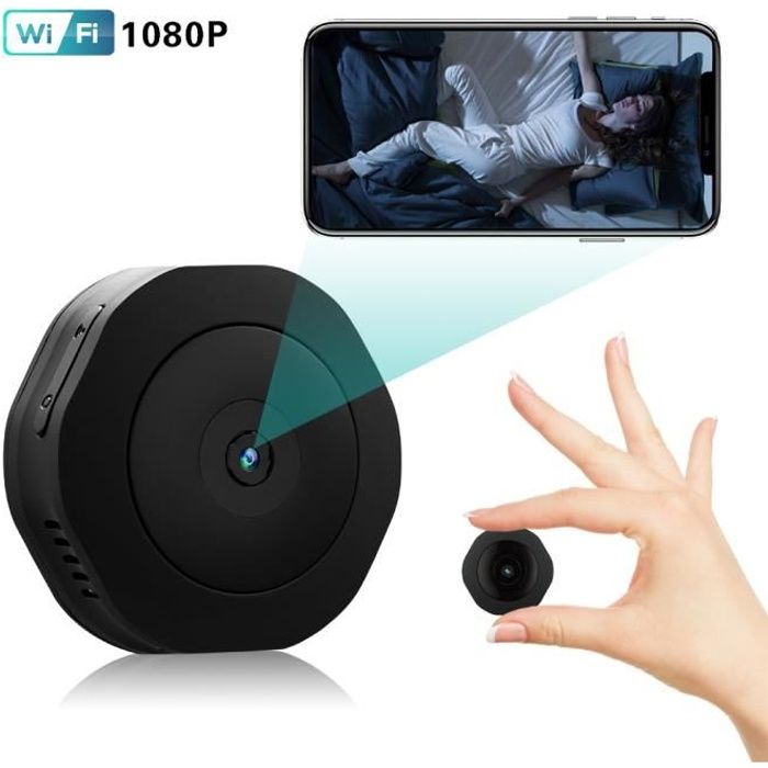 Camera Espion, KEAN 4K HD Mini Camera Surveillance WiFi Interieur Longue  Durée de Vie de La Batterie Caméra de Surveillance sans Fil Spy Cam Vision  Nocturne Détection de Mouvement Micro Camera 