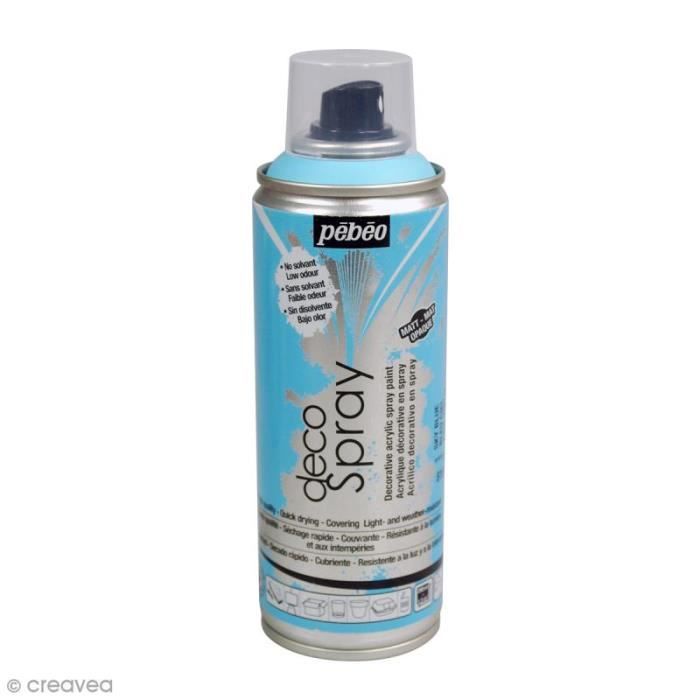 Bombe de peinture DecoSpray 200 ml Peinture pour loisirs créatifs DecoSpray : Couleur : Bleu cielQuantité : 200 ml (couvre une