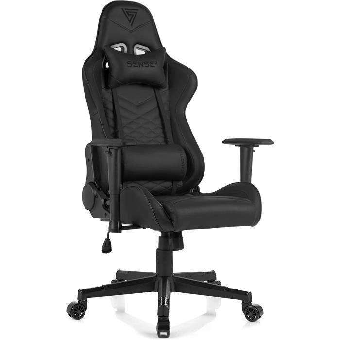 Chaise Gaming Spellcaster FUKU - Cuir Éco & Alcantara - Inclinaison 160°, Accoudoirs Réglables - Confort Ergonomique Pour Bureau Ou Maison