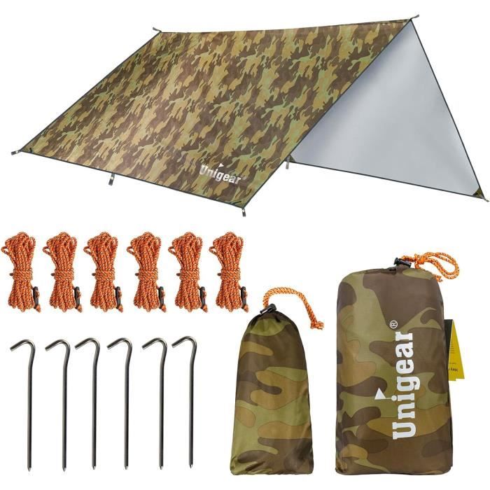 Store - store banne,Hamac pluie mouche tente bâche pieds grand Camping