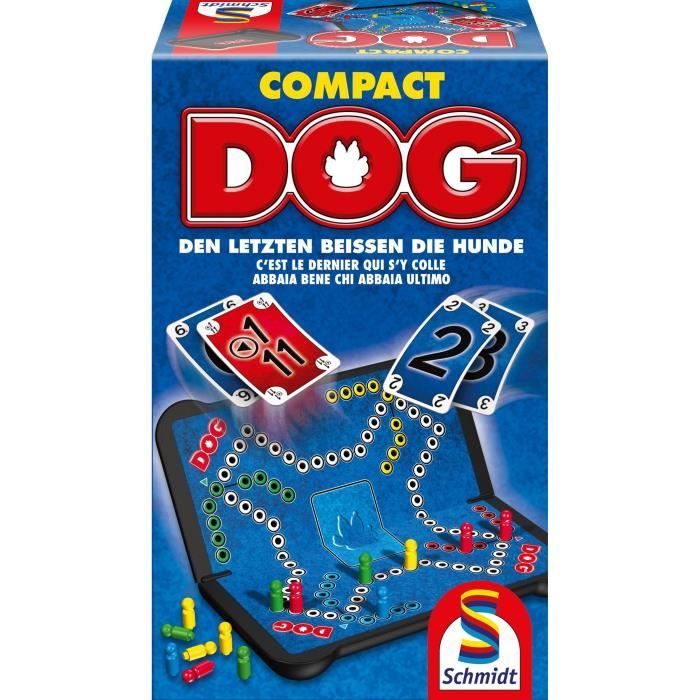 DOG Compact Jeux de Société SCHMIDT SPIELE Profitez du jeu DOG dans une version compacte idéale pour les voyages !