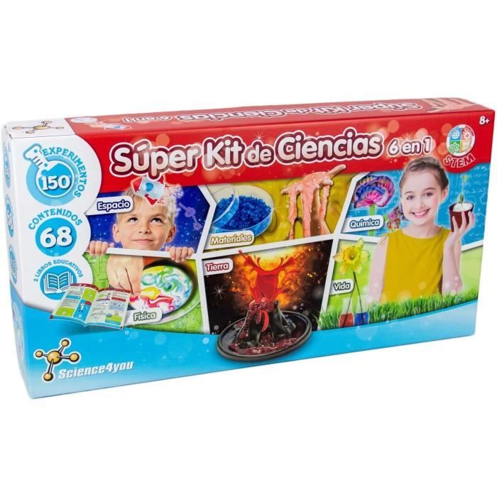 Science4you Super Science Kit 6 in 1 with 150 Experiments