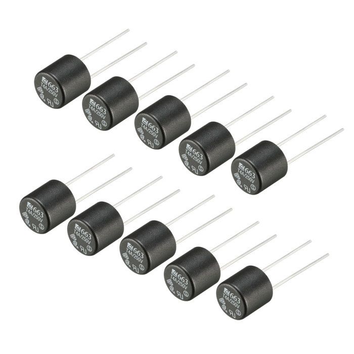 20 Fusibles Micro Lents T2.5A 250V - Pour PCB, Appareils électroniques, Réparation