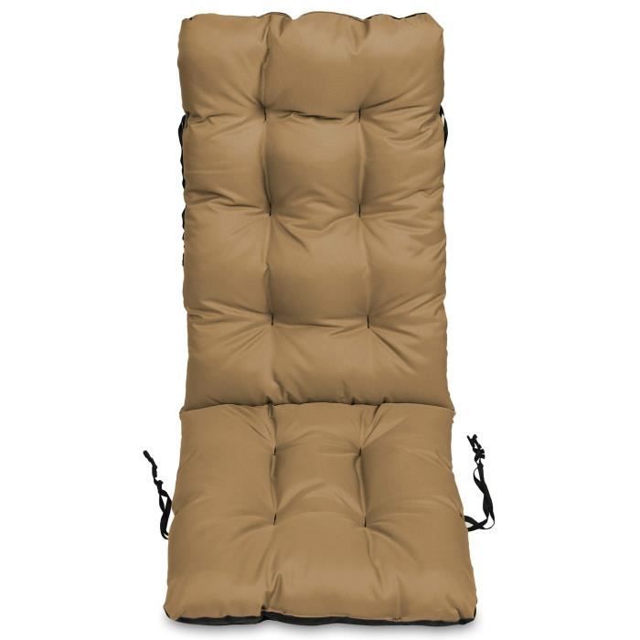 SuperKissen24 Coussin Dossier Banc Jardin 100x50 Cm + Appui 100x60 Cm + 2 Coussin Chaise Longue - Bourgogne