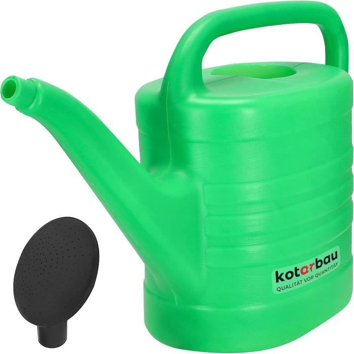 Arrosoir En Plastique Vert Ovale 14L - Classique, Pratique Pour Arroser Plantes Et Jardin