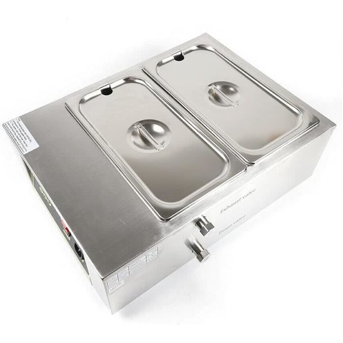 Lot De 2 Bols Bain-marie Acier Inox 304 - 480 Ml Et 600 Ml - Avec Spatule Silicone - Pour Chocolat, Beurre...