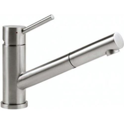 Mitigeur de cuisine Villeroy & Boch Como Shower avec douchette extractible en acier inox