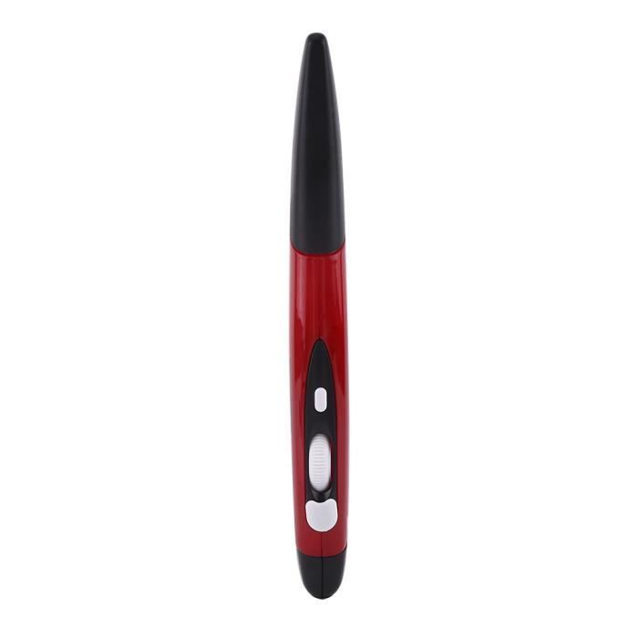 VINGVO Souris sans fil Souris optique sans fil de stylo optique de 24 GHz dair 500 / 1000DPI réglable pour le rouge dordinateur
