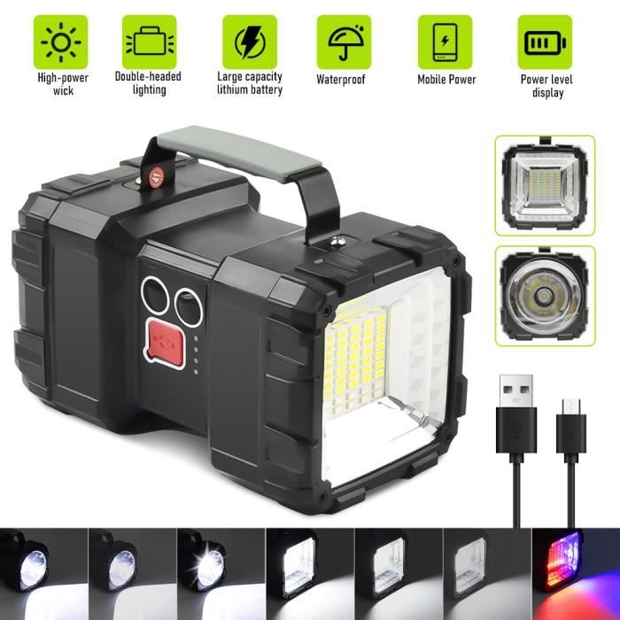Mini Lampe De Poche LED Rechargeable USB – Portable, Mode SOS, étanche, Pour Camping Et Urgences