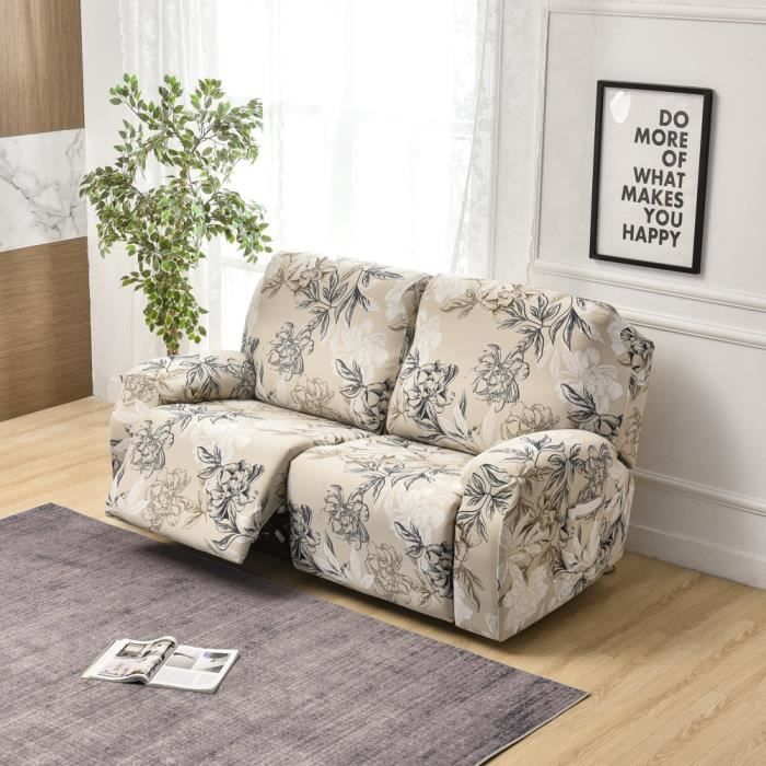 AIMENJOY Housse de Causeuse Extensible et Inclinable avec Console
