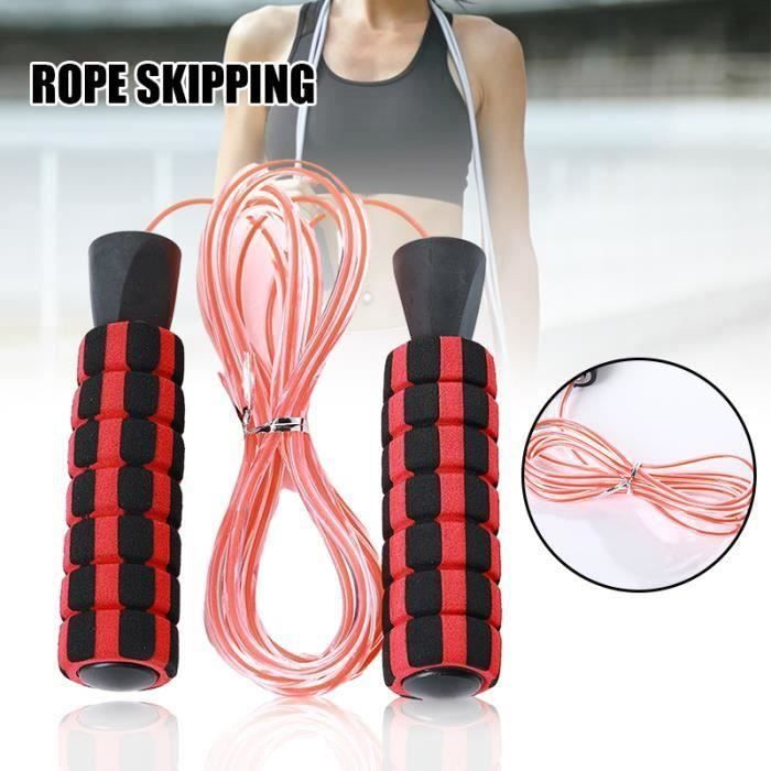 Corde à Sauter Antidérapante LYNXSD – Pour Fitness, Crossfit, Boxe – Enfant & Adulte – Prise Confortable Corde A Sauter Livraison Rapide