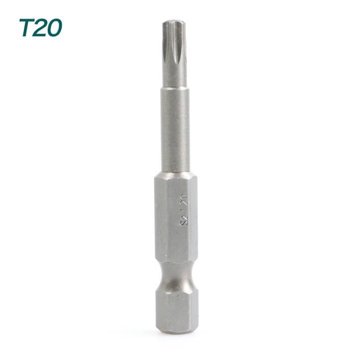 TOURNEVIS,T20Embout de tournevis Torx long 14 ", 1 pièce, acier