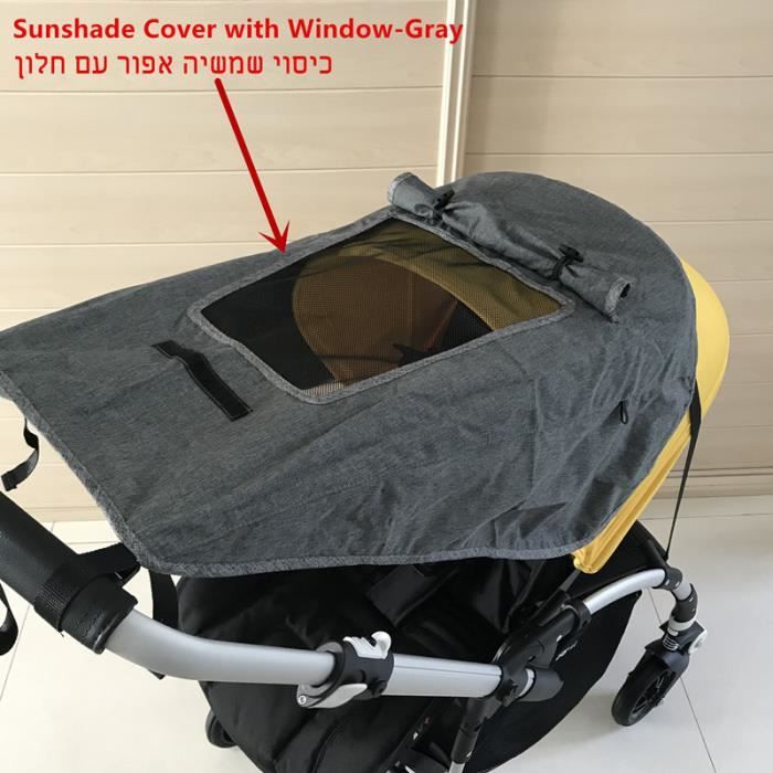 ACCESSOIRES CAPOTE POUSSETTE sunshade cover gray Accessoires de
