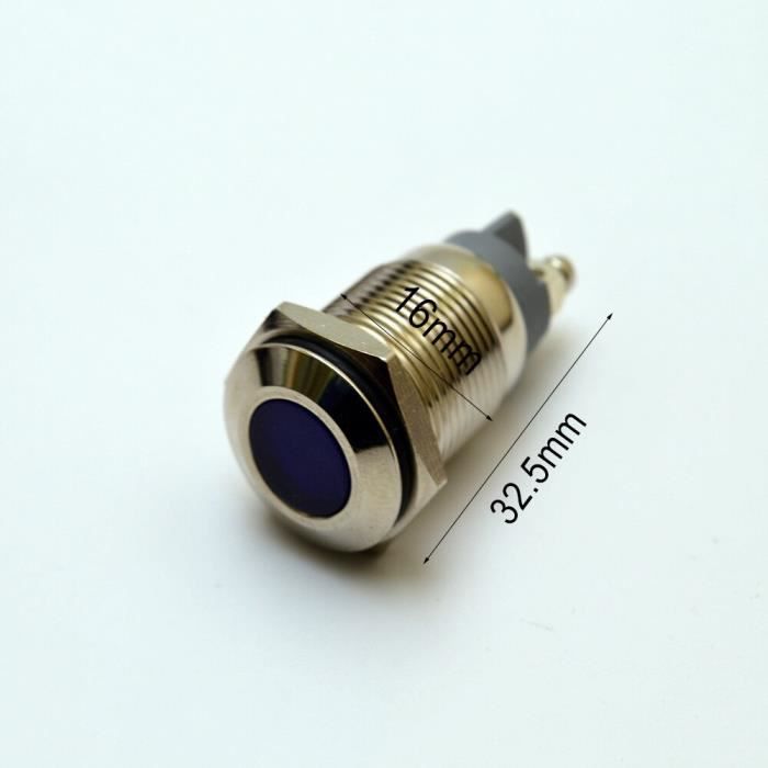 8-16mm LED 12V-36V Cruscotto Pannello Avviso Pilota Luce Indicatore - Foto 4