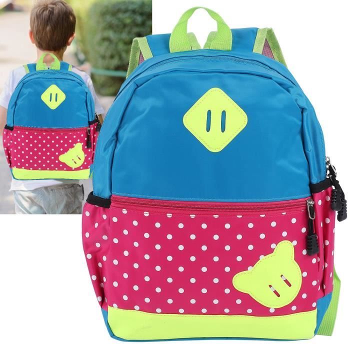 Sac d cole pour enfants Sac d cole Enfants Sac Dos de Maternelle de Dessin Anim Mignon Sac de Livre en Tissu Bleu LAF
