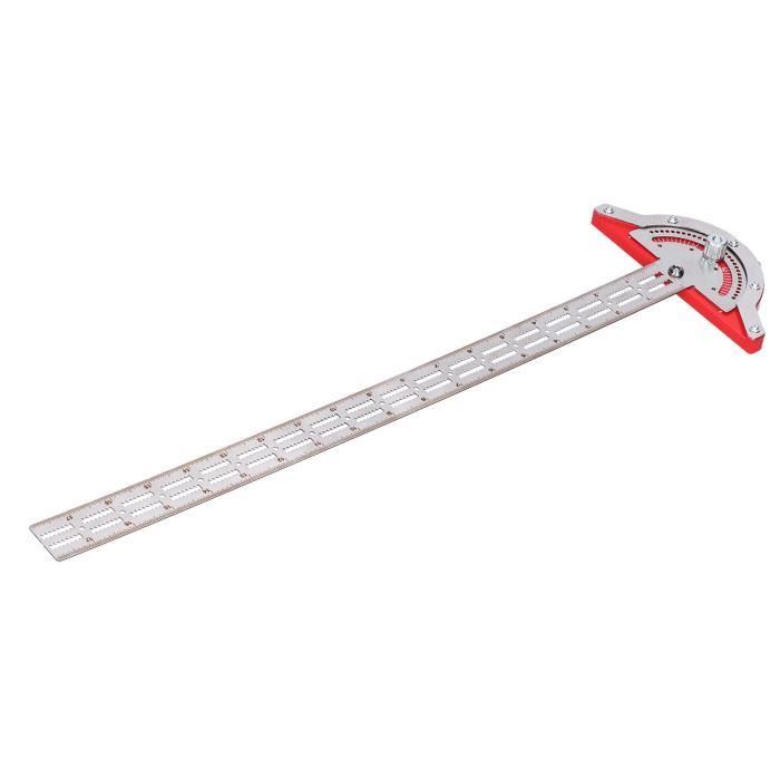 Outil Mesure Multifunction WoodWorkers Edge Rule Pouch MM Manomètre de bois de manomètre en acier en acier d'aluminium de montage en acier en aluminium encadrement de la règle de la règle de vente au 