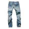 Jeans Homme slim Pantalon Hommes avec déchirures FBC157 bleu-1