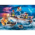 Playmobil - City Action - Bateau et Scooter de sauvetage en mer - Jouet miniature pour enfant de 4 ans et plus-1