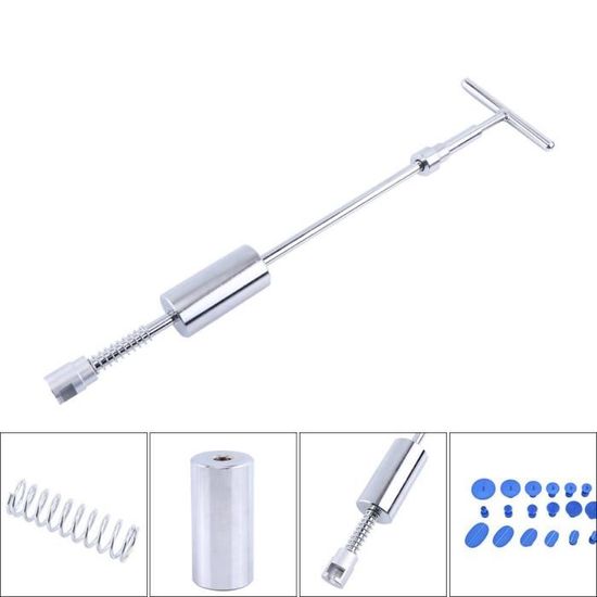 Kit Extracteur De Bosses Pour Carrosserie Auto – Marteau Coulissant + Crochets | Réparation Débosselage DIY Sans Peinture