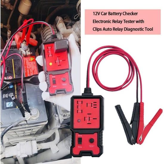 Testeur De Relais Voiture 12V - Pour Diagnostiquer Les Relais Et Fusibles, Compatible Plupart Véhicules