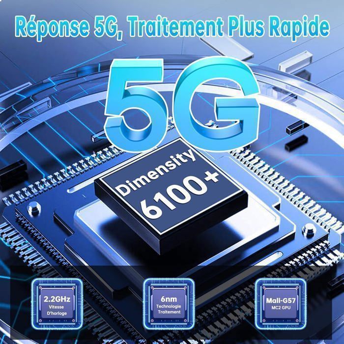 Wp52 Riser OUKITEL WP52 Smartphone Robuste 5G - 256Go - Caméra 48MP - Écran 6,6 ...
