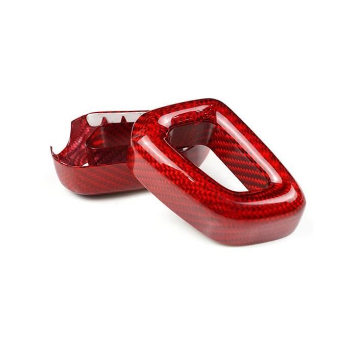 Rouge - Couvercle de pommeau de levier de vitesse de voiture en Fiber de  carbone, Style Sport, imprimé, antid - Cdiscount Auto