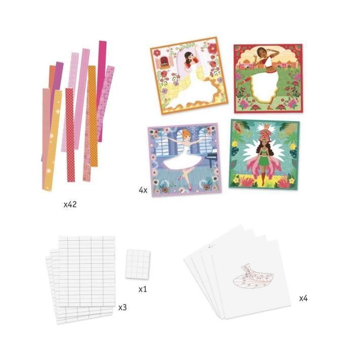 Peinture enfant Djeco Peinture enfant Tubes de peinture à doigts avec des paillettes