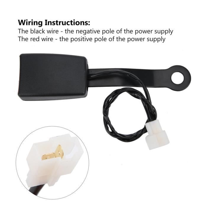 Boucle Ceinture Voiture Support De Boucle Ceinture Sécurité Auto - 2 Pièces En Silicone - Universel Bleu Ou Rouge Rallonge Ceinture Sécurité Voiture