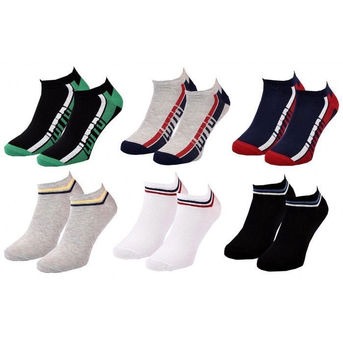Chaussettes Courtes Homme Lotto Sneaker - Pointure 39/42, Coton, Neuves Avec étiquettes