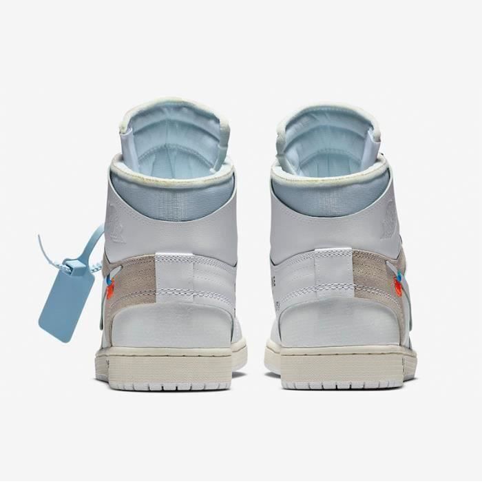 Basket Air Jordan 1 Nike Homme et Femme Blanc Chaussures de basket nike sneakers nike tn Couleurs multiples Cdiscount Chaussures