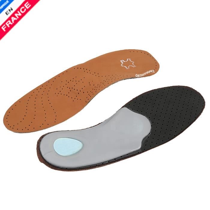 Semelles Orthopédiques Kaps Relax Shock Absorber Pecari – Cuir Supérieur, Mémoire De Forme, Soutien Voûte Plantaire, Toutes Tailles