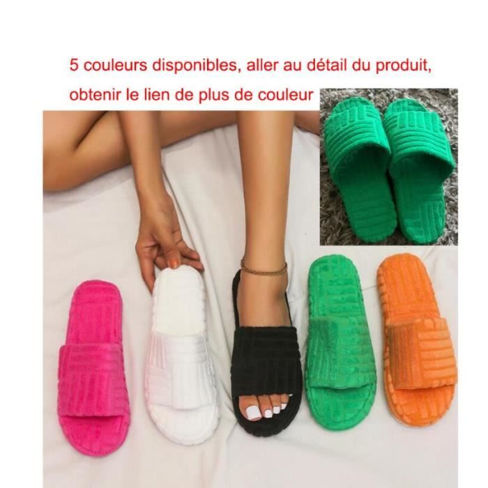 Pantoufles De Noël Pour Femme - En Peluche Douce, Motif Père Noël - Chaussons Chauds Pour L'hiver, Idée Cadeau Fun Et Festive